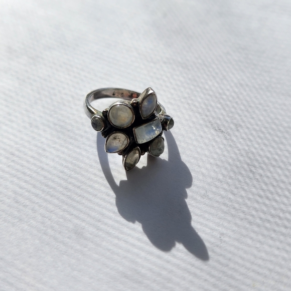Silver Moonstone Ring - Picture 3 of 6